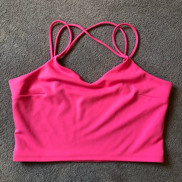 Express Tops - [Express] pink crop tank top